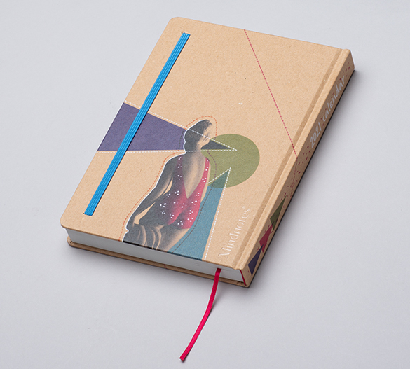 Kalenderbuch in Hardcover Umschläge mit KRAFT Papier – Bild 3