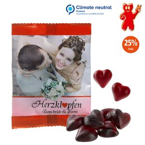 Cassis Fruchtsaft-Herzen