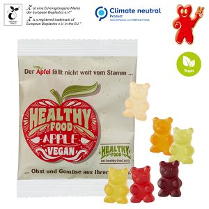 Vegane XXL-Bärchen im kompostierbaren Tütchen