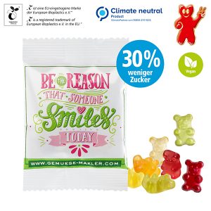 Vegane Smart-Bärchen im kompostierbaren Tütchen