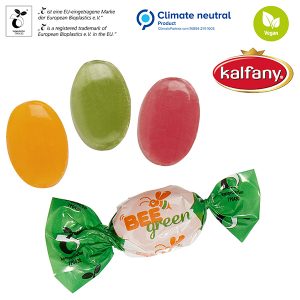 Bonbons im kompostierbaren Werbewickel