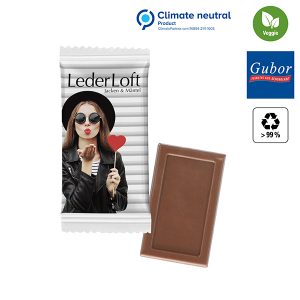MIDI-Schokoladen-Täfelchen im Papierflowpack