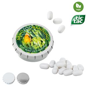 SUPER-MINI-Drück-mich-Dose mit tic tac