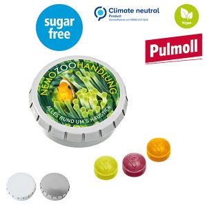 SUPER-MINI-Drück-mich-Dose mit Pulmoll Pastillen