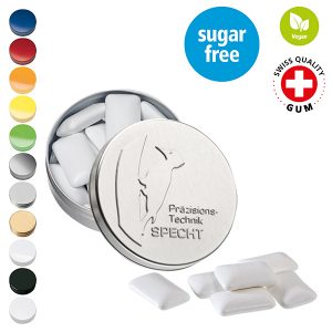 XS-Prägedose mit Kaugummi-Dragees