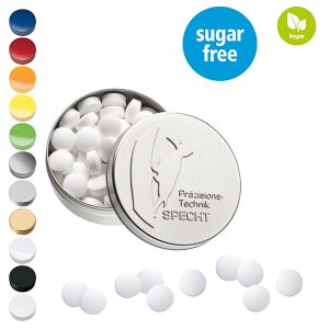 XS-Prägedose mit Stevia*-Pfefferminzpastillen