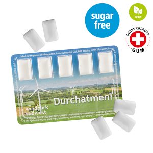 Smart Card mit Kaugummi-Dragees