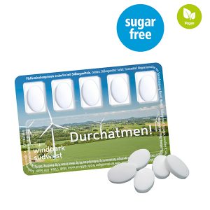 Smart Card mit Pfefferminzpastillen