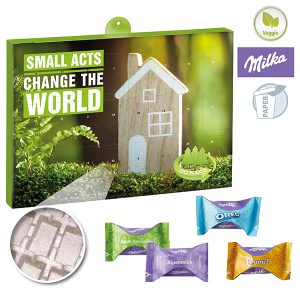 Premium Präsent-Adventskalender "Eco" BUSINESS mit Milka Zarte Momente