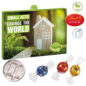 Premium Präsent-Adventskalender "Eco" BUSINESS mit Lindt Lindor Kugel Mix
