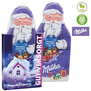 Milka Weihnachtsmanntafel im Schuber