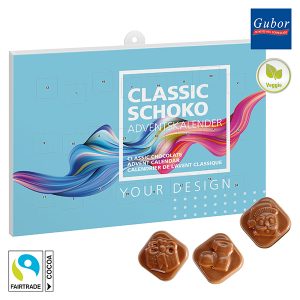 Classic Schoko Adventskalender im Querformat - kleine Menge
