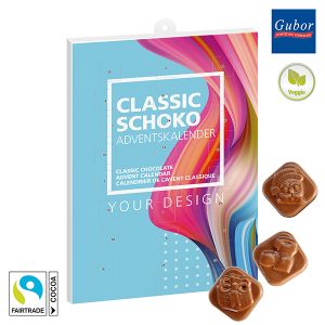 Classic Schoko Adventskalender im Hochformat  - kleine Menge