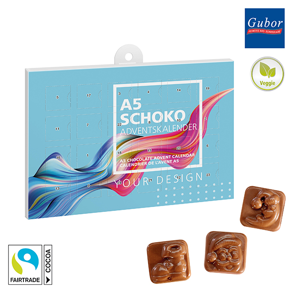 A5-Schoko-Adventskalender - kleine Menge