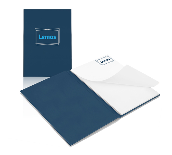Notizbuch in Softumschlag mit Papier