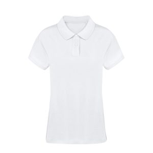 Erwachsene Frauen Weiß Polo-Shirt