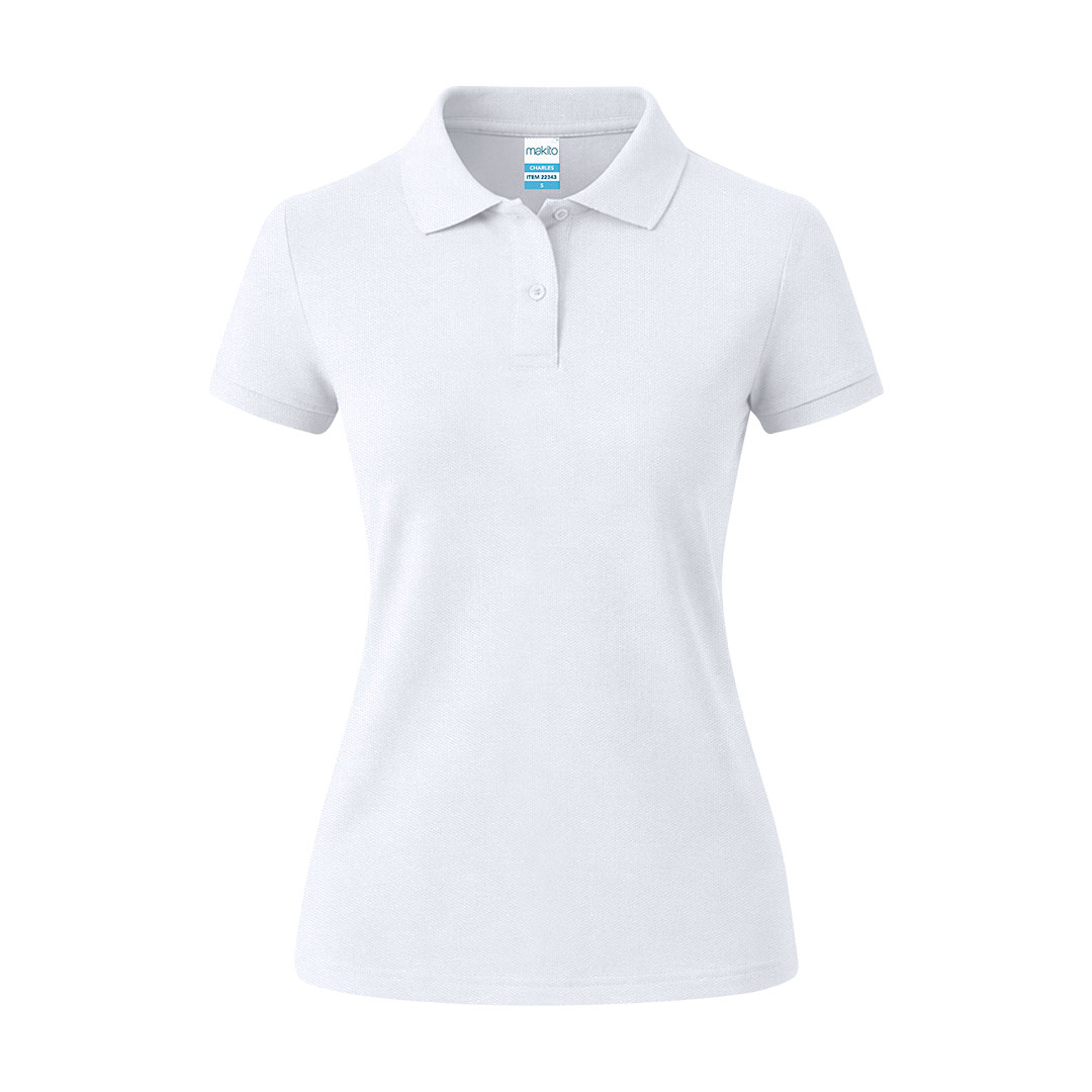 Erwachsene Frauen Weiß Polo-Shirt