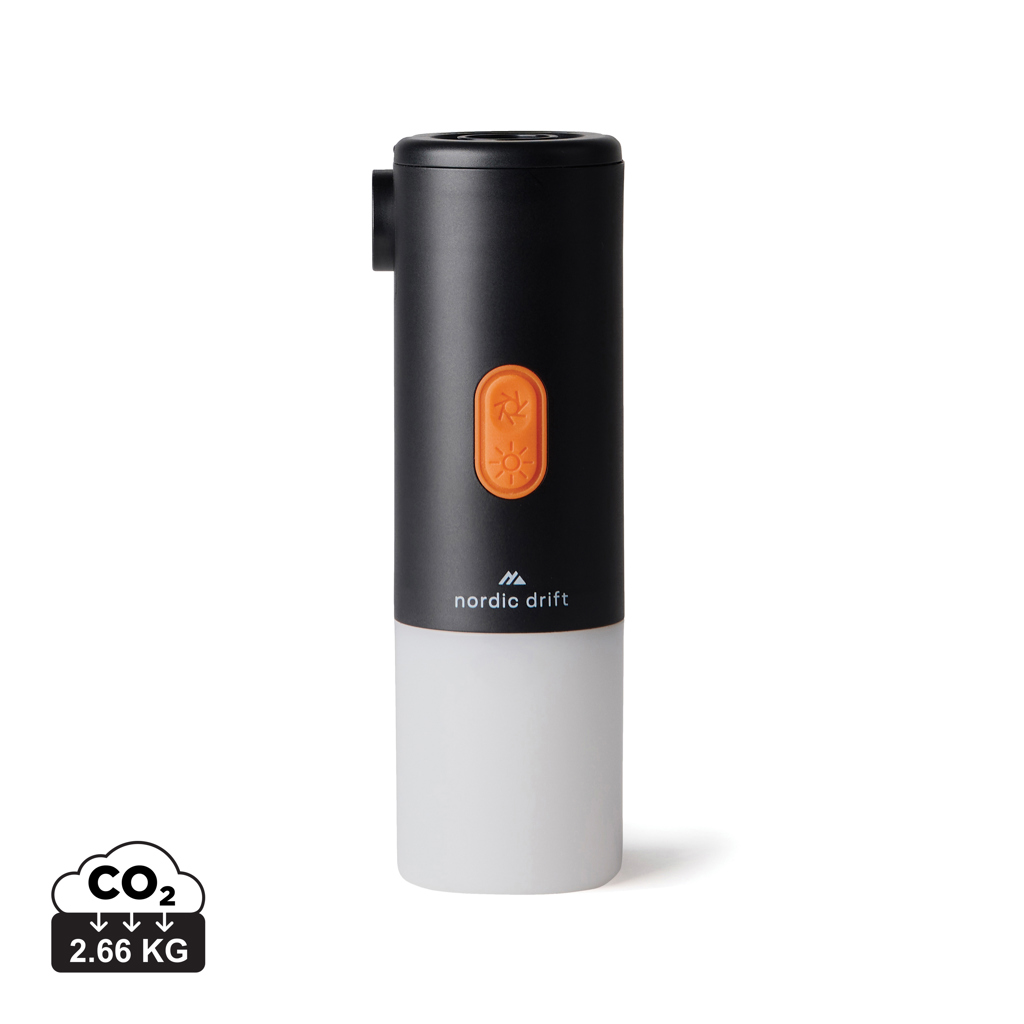 Nordic Drift Titan 2-in-1-Luftpumpe und Campinglampe
