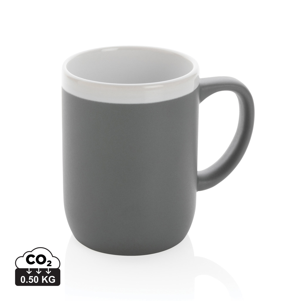 Keramiktasse mit weißem Rand, 300ml – Bild 2
