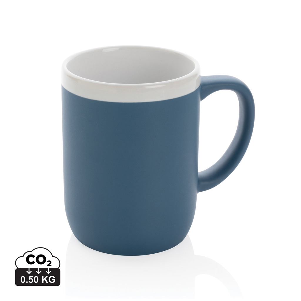 Keramiktasse mit weißem Rand, 300ml – Bild 3