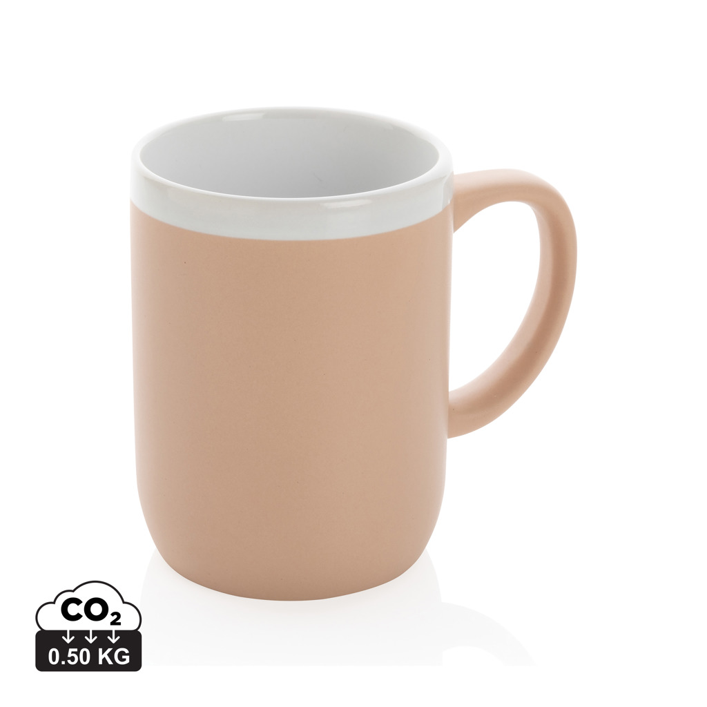 Keramiktasse mit weißem Rand, 300ml – Bild 5