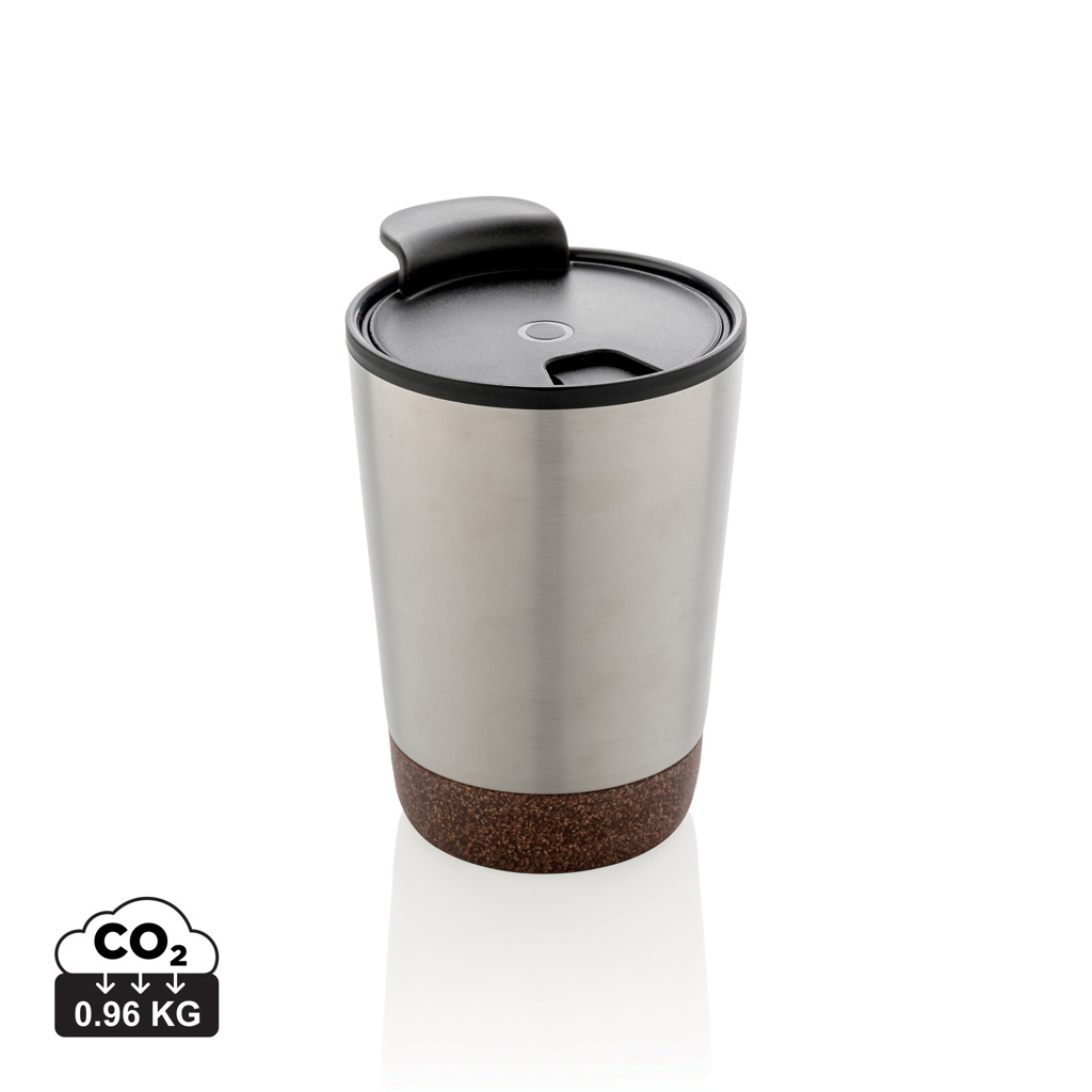 RCS recycelter Edelstahl-Kaffeebecher mit Kork – Bild 2
