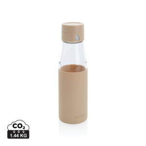 Ukiyo Trink-Tracking-Flasche aus Glas mit Hülle
