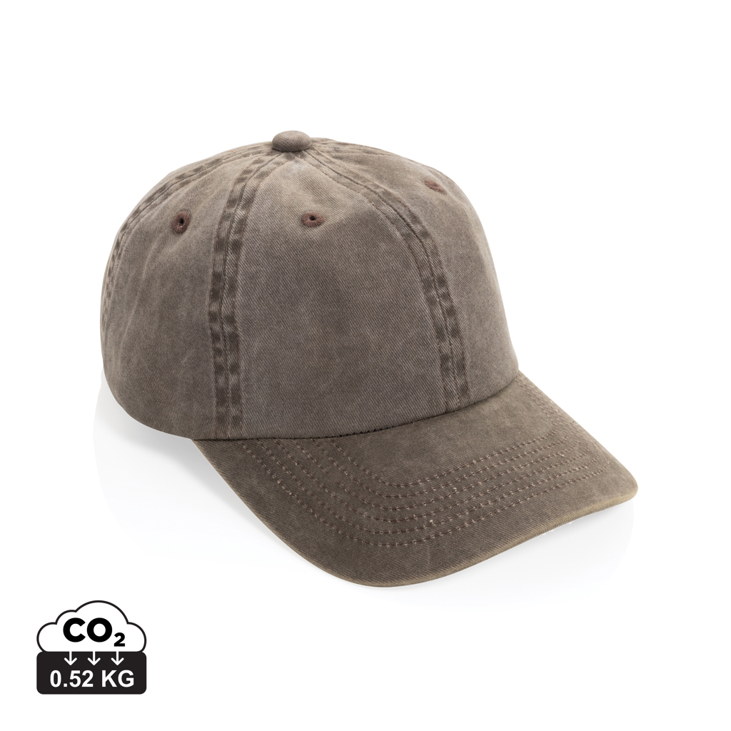 BEAU AWARE™ Washed 6-Panel Kappe aus 270gr/m² Baumwolltwill – Bild 2