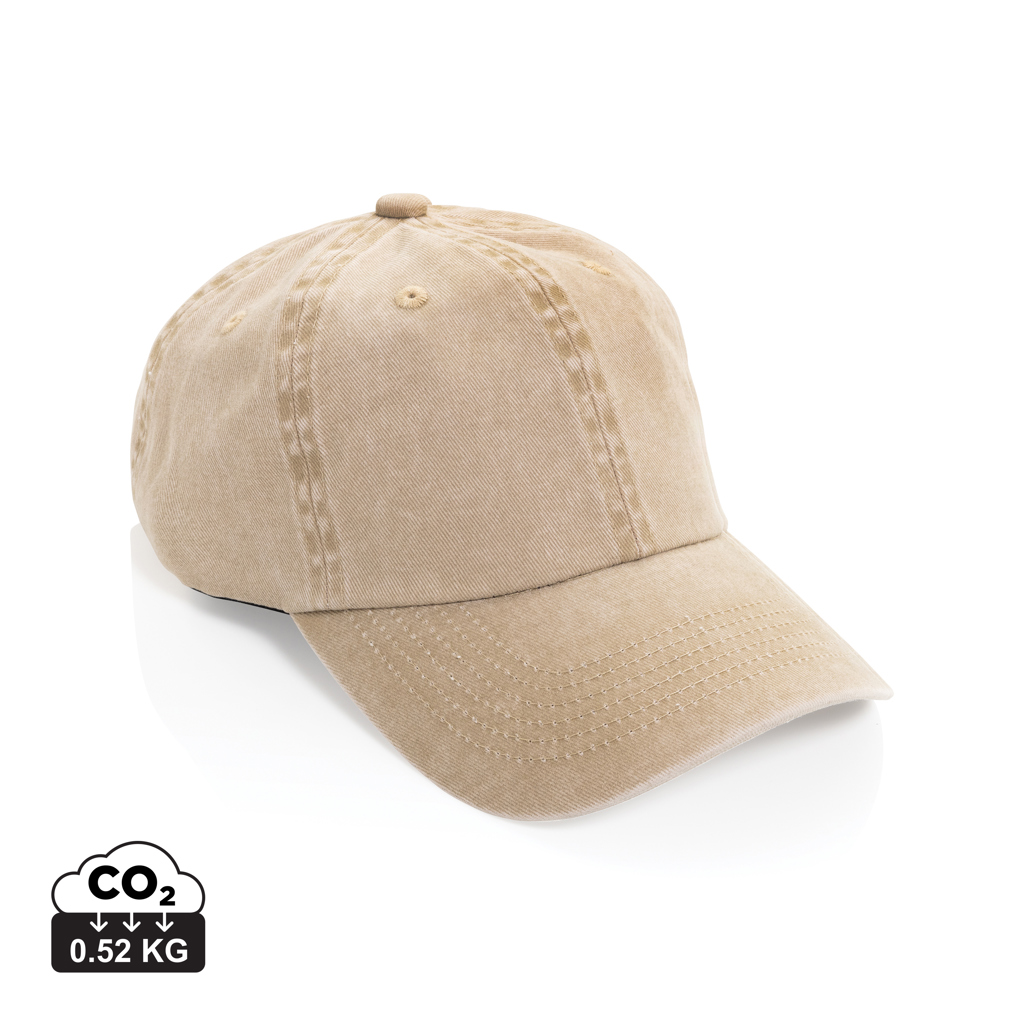 BEAU AWARE™ Washed 6-Panel Kappe aus 270gr/m² Baumwolltwill – Bild 3