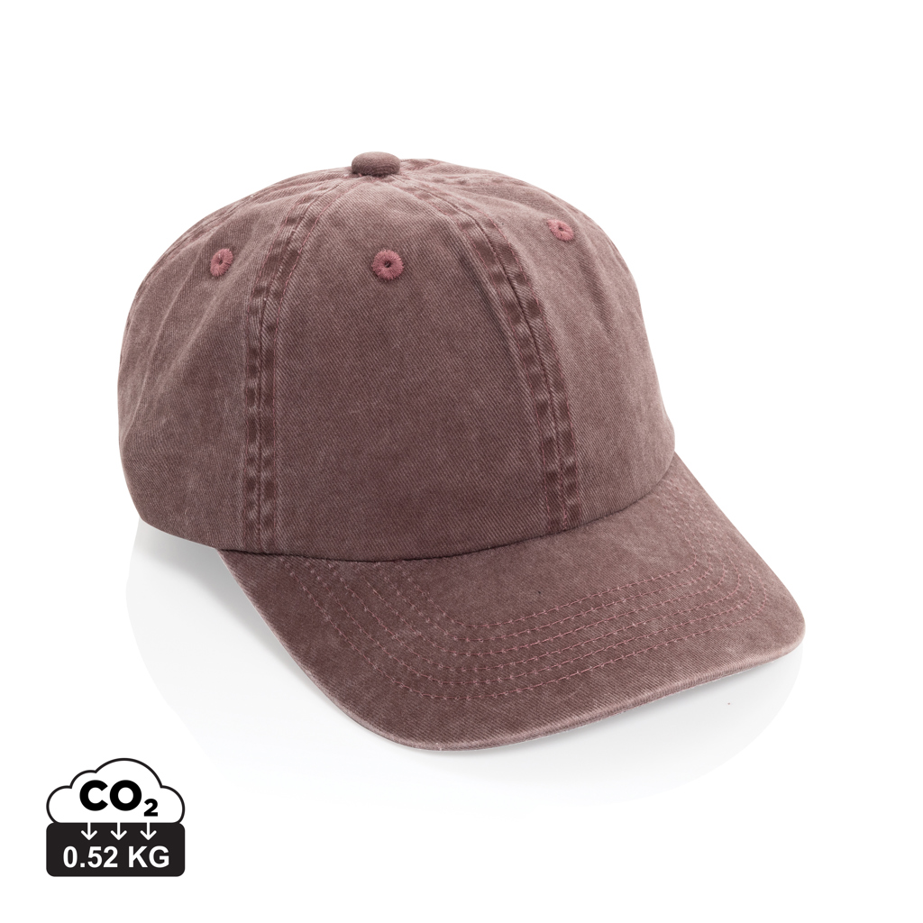 BEAU AWARE™ Washed 6-Panel Kappe aus 270gr/m² Baumwolltwill – Bild 4