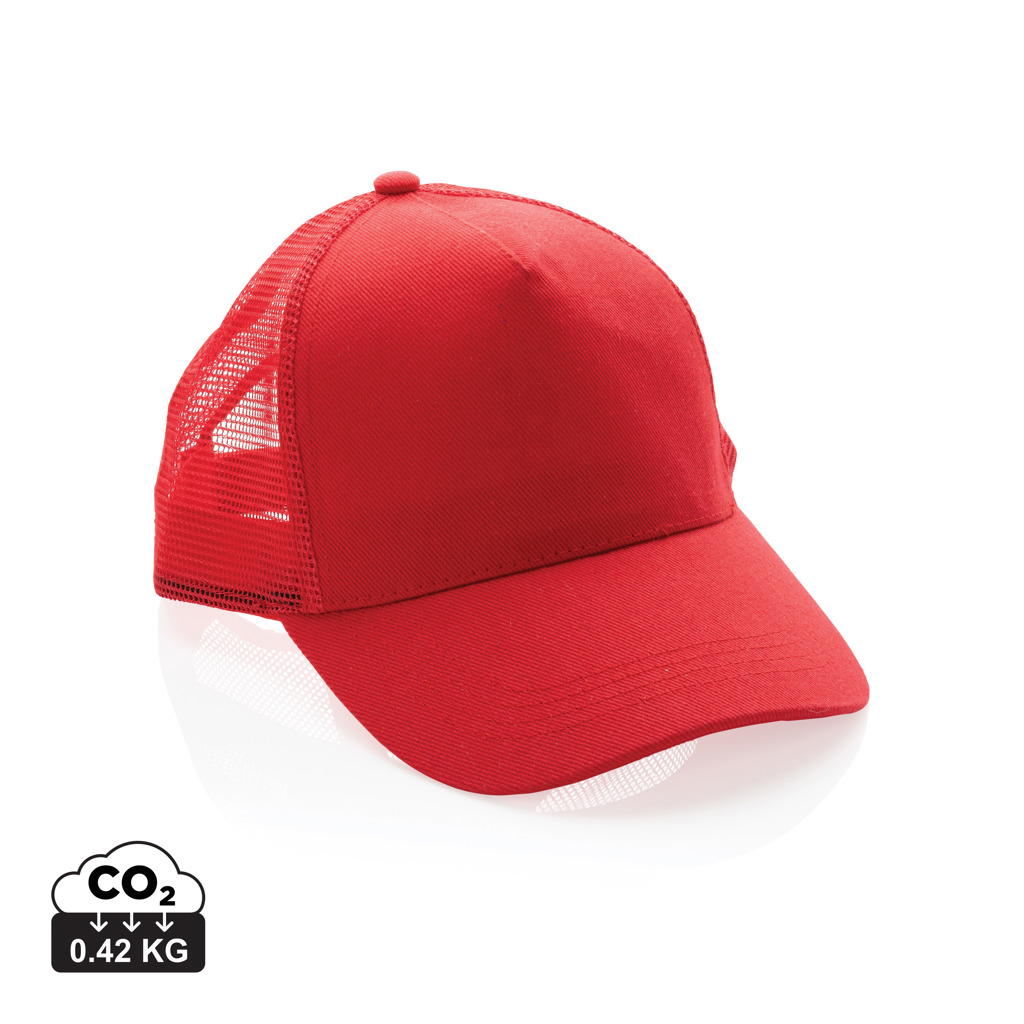 Impact AWARE™ 190gr Brushed rCotton 5 Panel Trucker-Cap – Bild 3