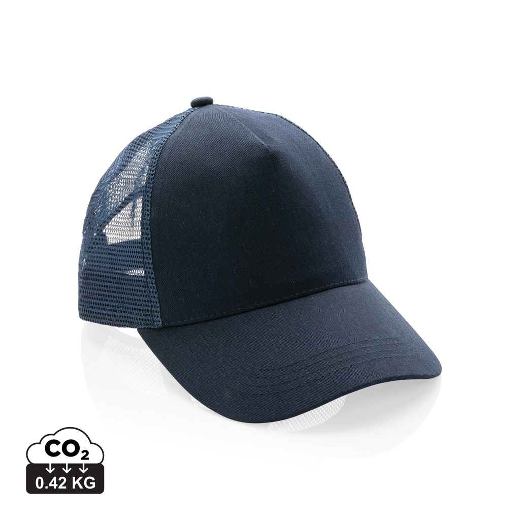 Impact AWARE™ 190gr Brushed rCotton 5 Panel Trucker-Cap – Bild 4