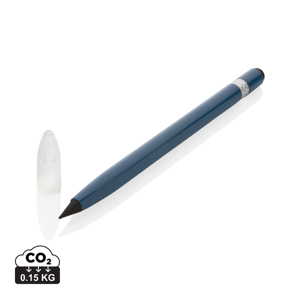 Tintenloser Stift aus Aluminium mit Radiergummi – Bild 4
