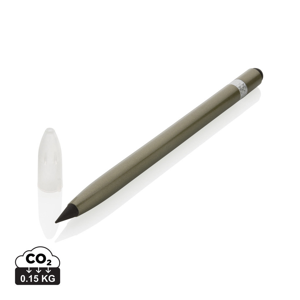 Tintenloser Stift aus Aluminium mit Radiergummi – Bild 5