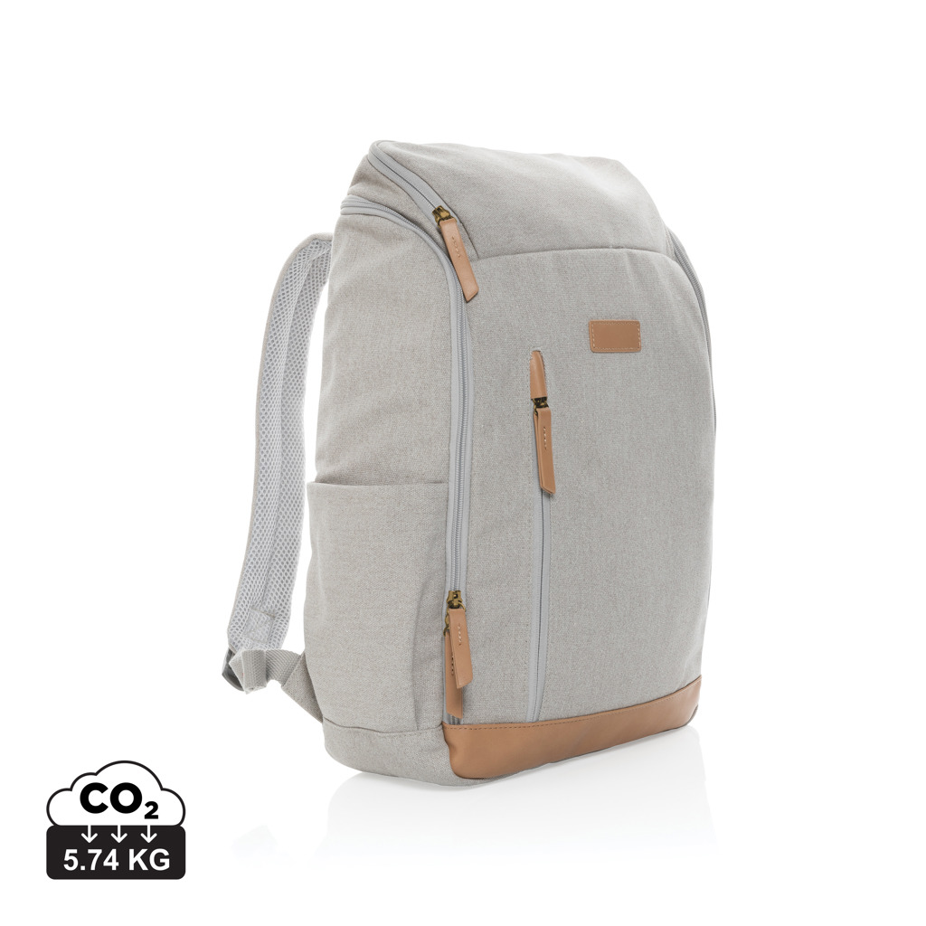 Impact AWARE™ 16 oz. r recyceltem canvas 15" Laptop-Rucksack – Bild 2