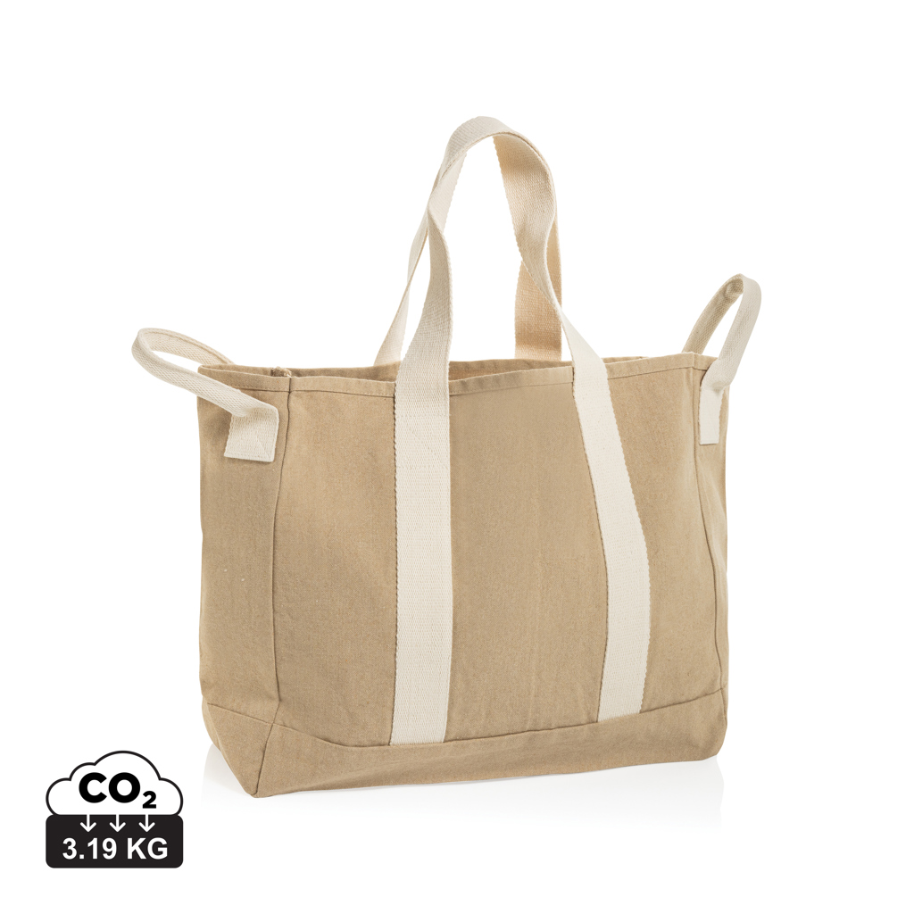 BEAU AWARE™ Strandtasche aus 400gr/m² recyceltem Canvas – Bild 3