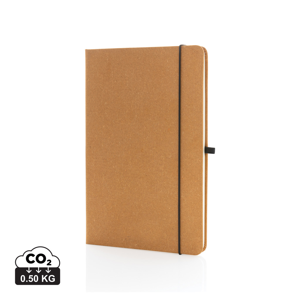 A5 Hardcover Notizbuch aus GRS recyceltem PU – Bild 3