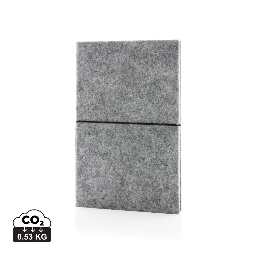 A5-Softcover-Notizbuch aus GRS zertifiert recyceltem Filz – Bild 2