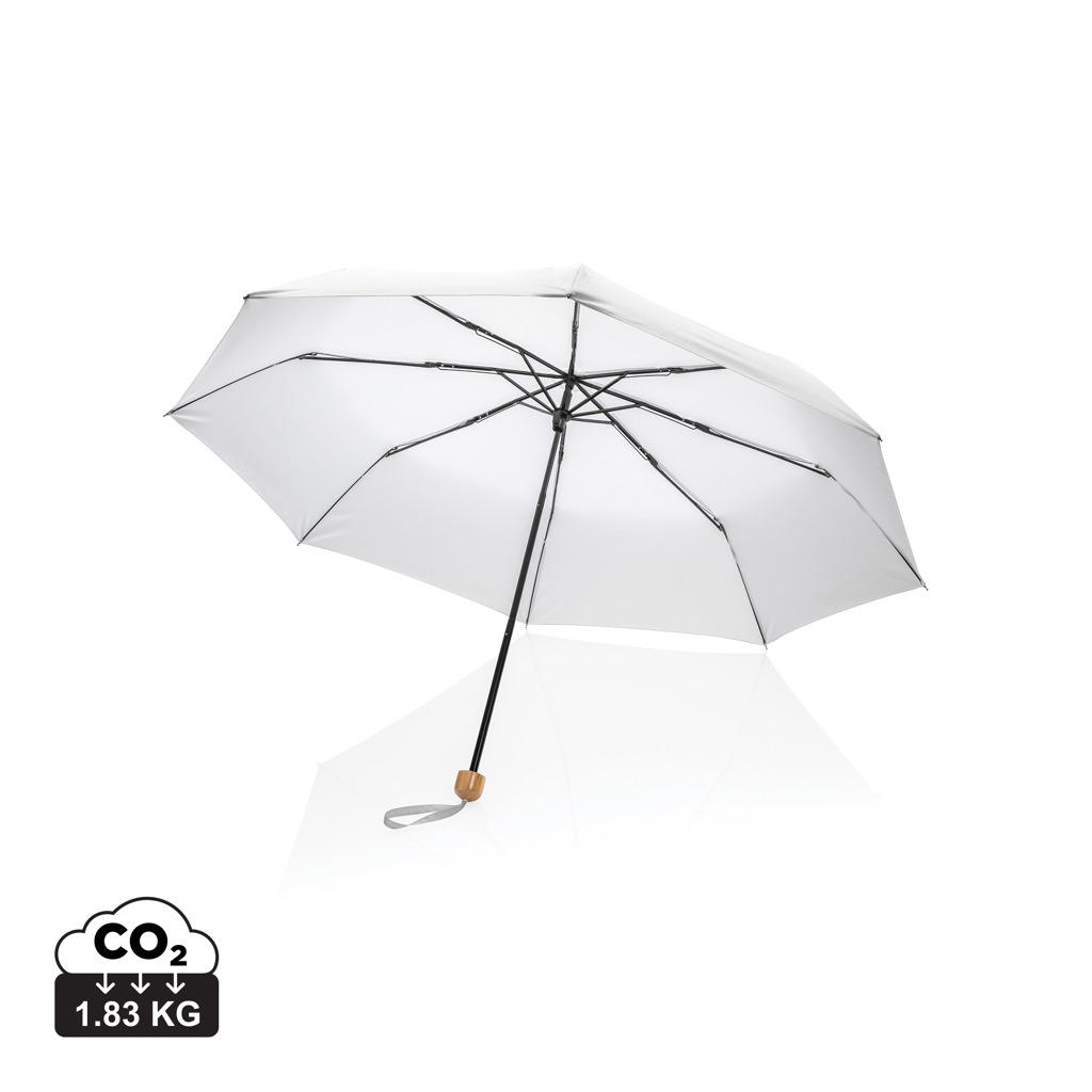 20.5" Impact AWARE™ RPET 190T Pongee Bambus Mini-Schirm – Bild 3