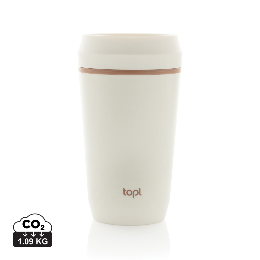 Topl-Becher aus rec. Kunststoff mit 360-Grad-Deckel 354ml – Bild 4