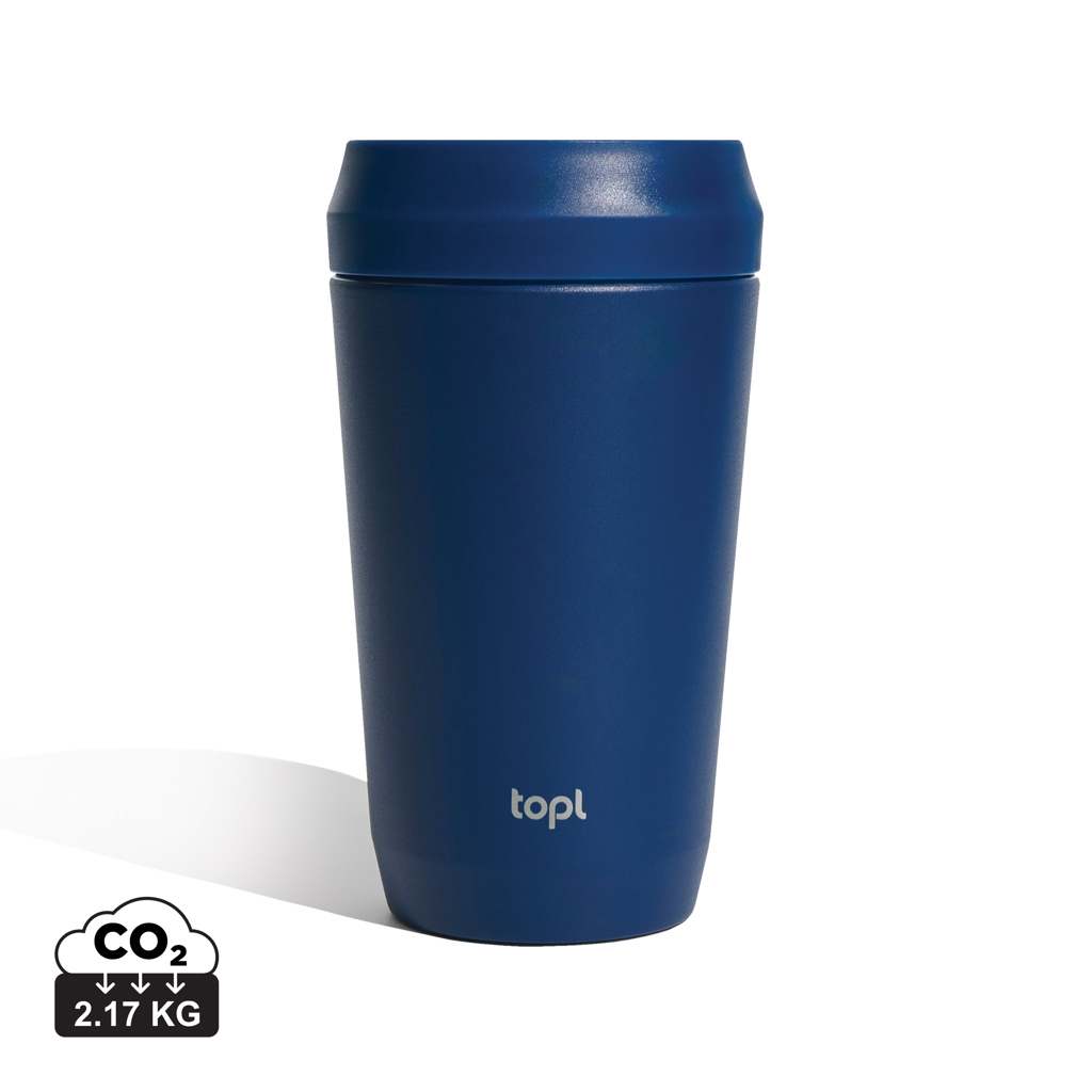 Topl-Trinkbecher aus rec. Stahl mit 360-Grad-Deckel 354ml – Bild 2