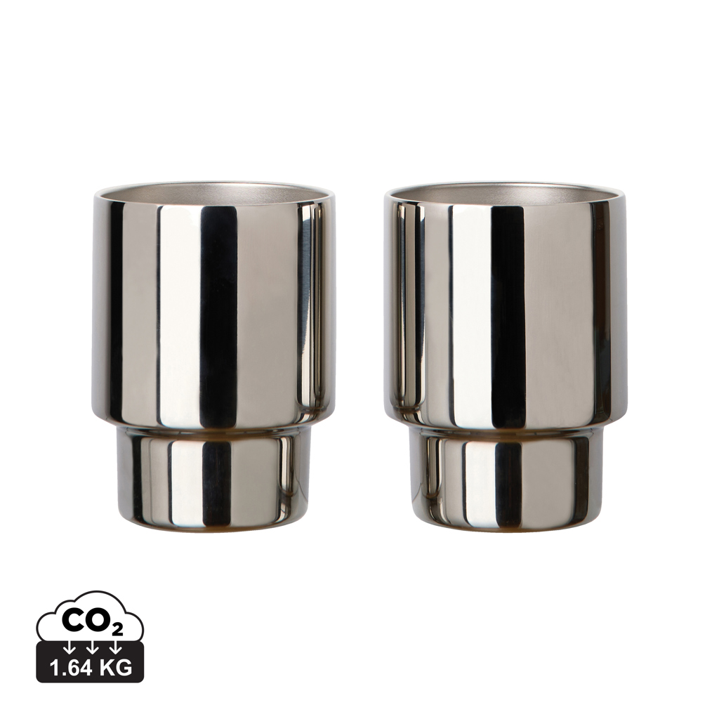 VINGA Nagano RCS recycelte Edelstahlbecher, 2er-Set – Bild 2